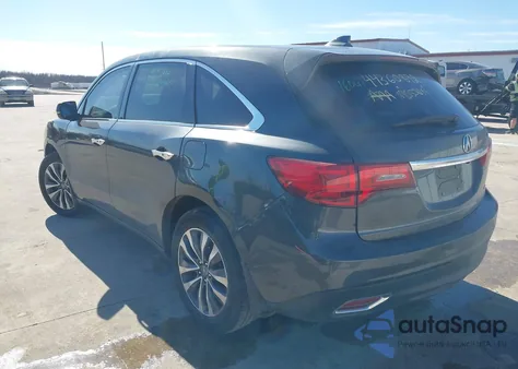 2016 Acura Mdx Technology Acurawatch Plus Packages/Technology Package z USA, uszkodzony, nr VIN 5FRYD4H49GB024393